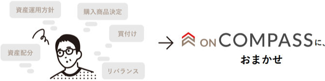 ON COMPASSにおまかせイメージ図